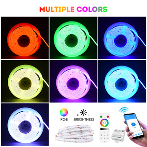 Bande LED COB RGB flexible DC12V 810 LED/M IP20 15W/M 10MM, lumineuse et sans points lumineux, 16,4FT/5M, pour éclairage intérieur - Product Image 4