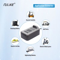 Chargeur intelligent de batterie lithium haute puissance 72 volts, chargeur intelligent étanche IP65 IP67 pour véhicule électrique, compatible avec les batteries lithium Lifepo4