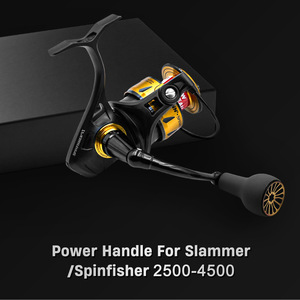 Empuñadura para carrete de pesca, mango negro de TPE de 66mm para carrete giratorio Slammer Spinfisher 2500 4500 - Product Image 2