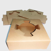 SP2596 Porte-gobelet à café en papier kraft pliable personnalisé 1 trou Porte-gobelet en papier à emporter 1 tasse