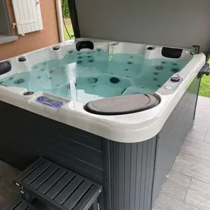 Hot bán Acrylic massage Whirlpool bồn tắm freestanding bồn tắm Spa nhỏ ngoài trời bồn tắm nước nóng