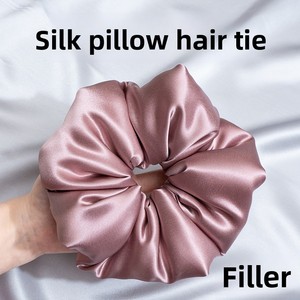 แหวนรัดผมผ้า<span class=keywords><strong>ไหม</strong></span>มัลเบอร์รี่ 100% ผ้าถักลายโบรเคด ดีไซน์ป้องกันผมพันกัน สำหรับการนอนหลับของผู้หญิง - แหวนรัดผมทรงใหญ่ สำหรับผมลอนใหญ่ - Product Image 2