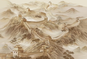 <span class=keywords><strong>Papier</strong></span> <span class=keywords><strong>peint</strong></span> mural en relief de <span class=keywords><strong>style</strong></span> chinois avec paysage de <span class=keywords><strong>montagne</strong></span>, vente en gros d'usine, pour salon - Product Image 4