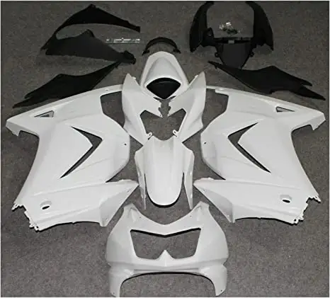 OEM Custom Unpainted white ABS Injection Bodywork Fairing Kit Fit For Kawasaki Ninja 250R EX250 2008-2012