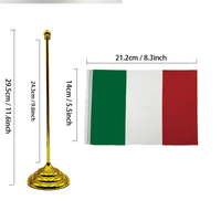 Drapeau mini Nobori à succès avec motif imprimé numériquement, mât en acrylique portable et étanche pour utilisation sur table de bureau