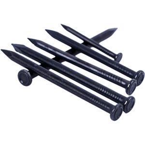 Clous en acier économiques à tête ronde/plate, à tige lisse, finition zinguée, 2, 3, 4, 6 pouces - Product Image 2