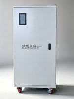 Stabilisateur de tension pour moteur servo triphasé 50KVA 60KVA 80KVA 380V SVC AVR automatique TNS avec ATS