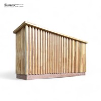 Table de bar pliante en bois naturel pour réceptions de mariage et événements