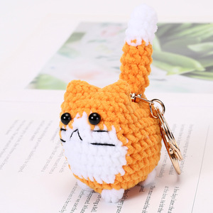 Lindo y Adorable Llavero de Gato Mini de Ganchillo Hecho a Mano al por Mayor, Juguete de Animal Tejido Amigurumi 3D, Colgante de Gatito, Adorno para Bolso, Llavero - Product Image 3
