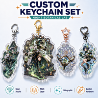 Breloque en acrylique personnalisée CNAWO avec design rempli de paillettes, service de création de formes personnalisées pour les promotions de marque