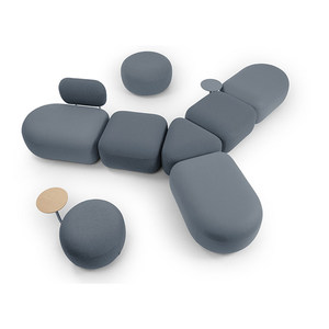 Sofá Irregular de 90 cm, Móvil, para Recepción de Instituciones de Formación, Oficina, Jardín de Infancia, Biblioteca, Área de Descanso y Espera - Product Image 2