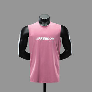New Design Soft Bamboo Athletic Wear Mens Fitness Sport Wear Workout Quick Dry Mens Vests Shirt Activewear - Product Image 4