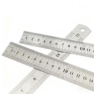 15/20/30/50/<span class=keywords><strong>60</strong></span>/100/150cm thép không gỉ đo lường học sinh Trường toán học thẳng Cai Trị - Product Image 4
