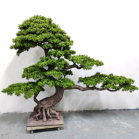 Sapins artificiels en plastique pour la décoration de la maison, du jardin et de Noël, bonsaïs artificiels en pin pour la décoration de la véranda.
