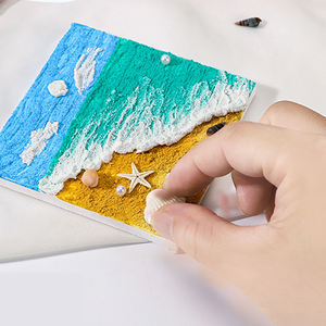 Kabuk aksesuarları ile 3D kabuk plaj tema doku boyama DIY malzeme çantası - Product Image 5