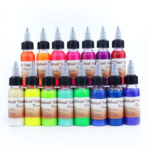 <span class=keywords><strong>Tinta</strong></span> de tatuaje temporal de Henna de neón UV no tóxica amigable con la piel para adultos adolescentes niños - Product Image 4