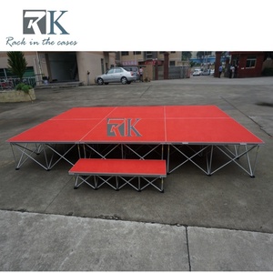 Plateforme de scène pliable en aluminium professionnelle et portable, scène modulaire à montage rapide pour événements intérieurs/extérieurs - Product Image 3