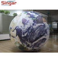 Ballons gonflables de planète de terre de système solaire de PVC balles de planète de terre pour la décoration