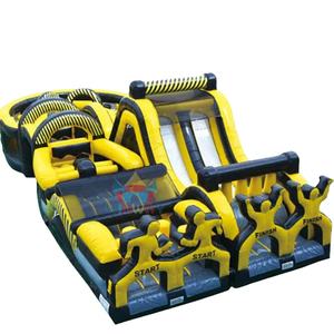 Course d'obstacles gonflable extérieure en forme de U, jeu de sport gonflable pour adultes et enfants unisexe - Product Image 1