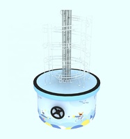 Vilain château canonChildren intérieur aire de jeux accessoire volcan balle éruption boule souffleur doux équipement de jeu jouets éducatifs