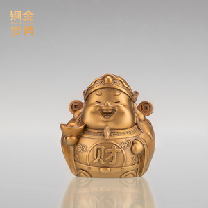 Tong Jin Sui Yue, lindo adorno de cobre del Dios de la riqueza, pieza única roja para decoración de escritorio y oficina, regalo de Año Nuevo Chino - Product Image 5