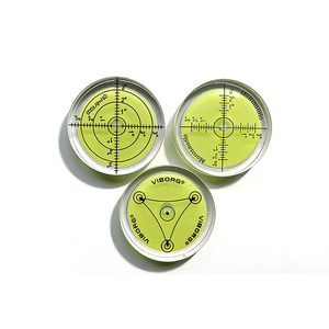 Высокоточный круговой пузырьковый уровень 40x10 мм с делениями 5'/6', зеленый, для геодезических работ, выравнивания оборудования и автодомов - Product Image 2
