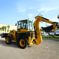 Backhoe Loader Kapasitas Bucket 1CBM Baru Dengan Berbagai Lampiran Kerja CE/EPA 7200kg Backhoe Loader Tugas Berat