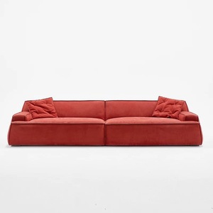 Canapé sectionnel rectangulaire moderne et minimaliste en tissu Damas italien Lovein Wholesale – Rembourrage en éponge écologique pour villa - Product Image 1