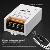 Interrupteur mural Intelligent pour luminaire, 220/110v, avec interrupteur/récepteur RF, télécommande sans fil, pour pompe à eau