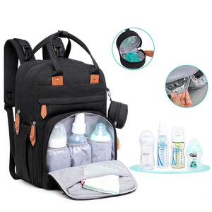 BESTWILL ensemble de <span class=keywords><strong>sac</strong></span> à dos à couches imperméables haute capacité Logo imprimé fourre-tout maman utilisation en plein air en gros <span class=keywords><strong>sac</strong></span> à couches <span class=keywords><strong>fonctionnel</strong></span> momie - Product Image 6