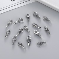 Accessoires de Bijoux en Argent Sterling S925 de Meilleure Qualité, Fermoirs Homard à Ressort Multi-Designs pour la Fabrication de Bijoux