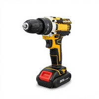 Perceuse à percussion sans fil 21V, tournevis électrique, 10mm max, option OEM, batterie lithium-ion d'origine (batterie de rechange incluse)