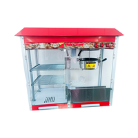 Machine à pop-corn industrielle électrique commerciale nouvelle condition automatique Double bouilloires 16oz Popcorn Maker utilisé pour la boulangerie