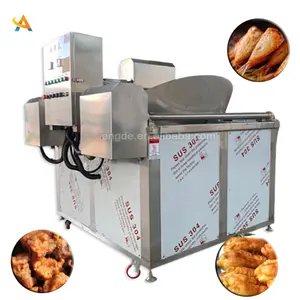 Automatic Continuous Brosted Chicken French Fries Machine Bugle Chips Electric Frying Machine