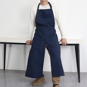 Tablier de travail en toile à jambes fendues réglable pour la peinture, personnalisable avec logo, vente en gros - Product Image 1