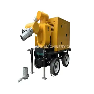 农业灌溉系统ZS1135柴油机工作与100BP-80-260 4英寸高压水泵