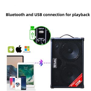 Cool Music BP60D 120W Portable Outdoor Guitar <span class=keywords><strong>Saxophone</strong></span> & Piano Sound Speaker pour Live Street Performances Rechargeable - Product Image 2