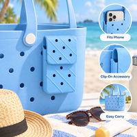 Pochette de téléphone EVA, accessoire, 11,5x3x18,5cm, mini sac à bandoulière perforé imperméable pour la plage et les voyages, vente en gros