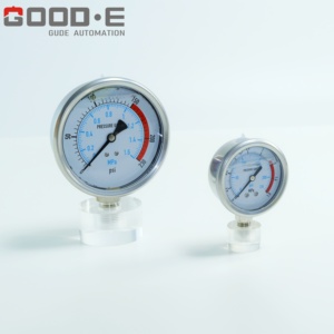 Industriële water- en oliedrukmeter 0-250 psi, mechanisch tankniveau-meetapparaat, brandstof- en vloeistofindicator voor machinegebruik - Product Image 3