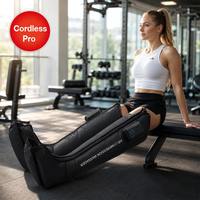 Bottes de compression pour les jambes Y51 avec étiquettes personnalisées, 3 modes d'arrêt automatique, conception à 5 chambres, CE ROHS FCC, thérapie thermique, masseur électrique pour les jambes