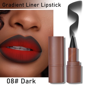 Darkme Gradient <b>Lip</b> Liner Matte Lipstick Waterproof <b>Cream</b> Pencil 08 Dark Shade High Quality Long-Lasting Easy Apply - Product Image 1
