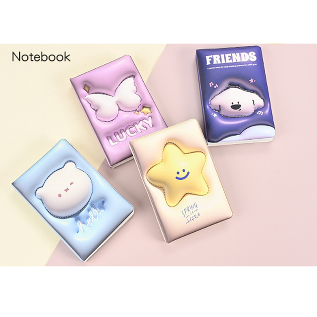 HK 3D Three-dimensional Expansion Notebook Cartoon Cute Decompression Notebook