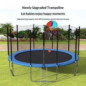 <span class=keywords><strong>Trampoline</strong></span> d'extérieur pour enfants de 5 à 16 pieds <span class=keywords><strong>avec</strong></span> <span class=keywords><strong>filet</strong></span> de sécurité en PE, fabriqué sur mesure pour un usage domestique - Product Image 6