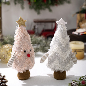Wholesale Handmade Eco-Friendly Plush <b>Christmas</b> <b>Tree</b>-shaped <b>Desktop</b> Ornaments for Home Party Display Decor - Product Image 6