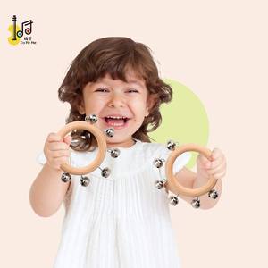 Noël facile à jouer son croustillant manche en bois cloches jouet Musical Shaker cloche pour Junior cadeau Orff Percussion <span class=keywords><strong>Maracas</strong></span> <span class=keywords><strong>prix</strong></span> - Product Image 6