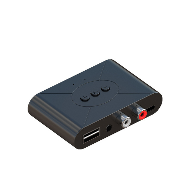 Hot Sale NFC Audio Receiver AUX 3.5mm RCA Jack USB U Disk Smart Playback Stereo Audio Wireless Adapter for TV Car Kit B21