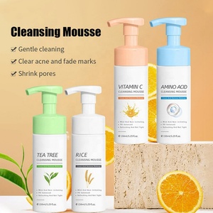 Mousse nettoyante visage personnalisée OEM avec logo, soin naturel de la peau, vitamine C, riz, arbre à thé, acides aminés - Product Image 2