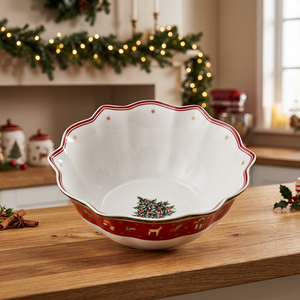 Tazón de Ensalada de Porcelana Cerámica Roja, Personalizado, Estilo Americano, Regalos Empresariales, 7.5 Pulgadas, Duradero - Product Image 4