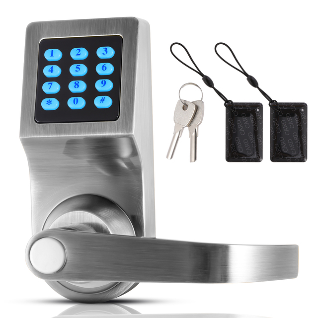 Goodum Custom Smart Locks RFID Card Reader Door Lock Wholesale Access Key Card Steel Brass Cloud Data Storage Smart Combination