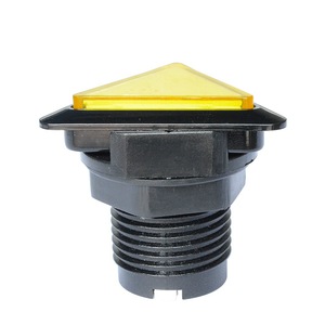 Triangular Game Console Button <b>Switch</b> 39mm Plastic Self-Resetting With Light For Amusement Machine Accessories - Product Image 5